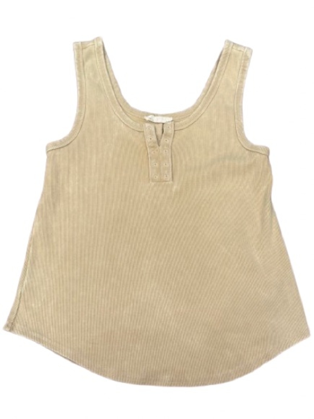 New In Women’s Yellow Ribbed Tank Top Size Large